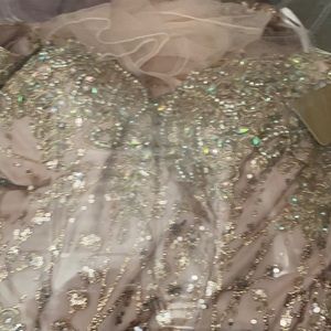 Rose gold prom dress